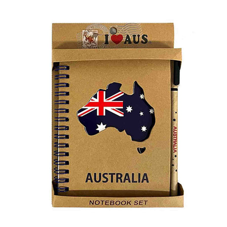 Notebook-Pen-Set-Aus-Map