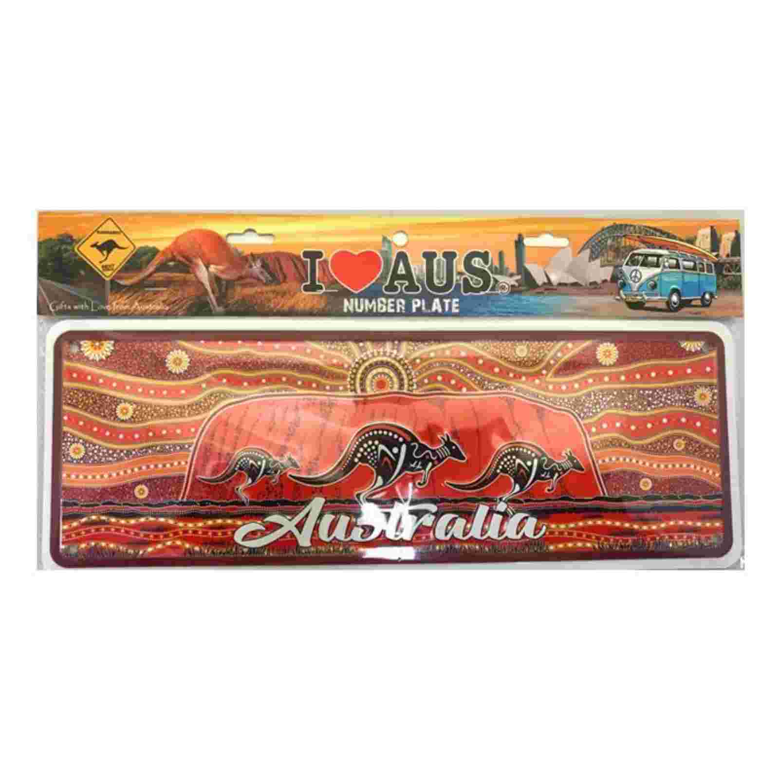 Number-Plate-Aboriginal-Uluru-Art