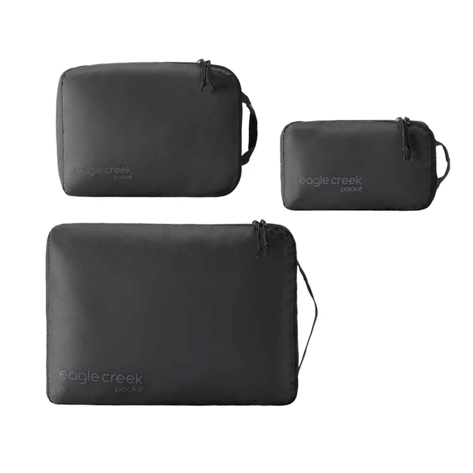 Pack-It-24-Isolate-Cube-Set-Xs-S-M-Black-Set