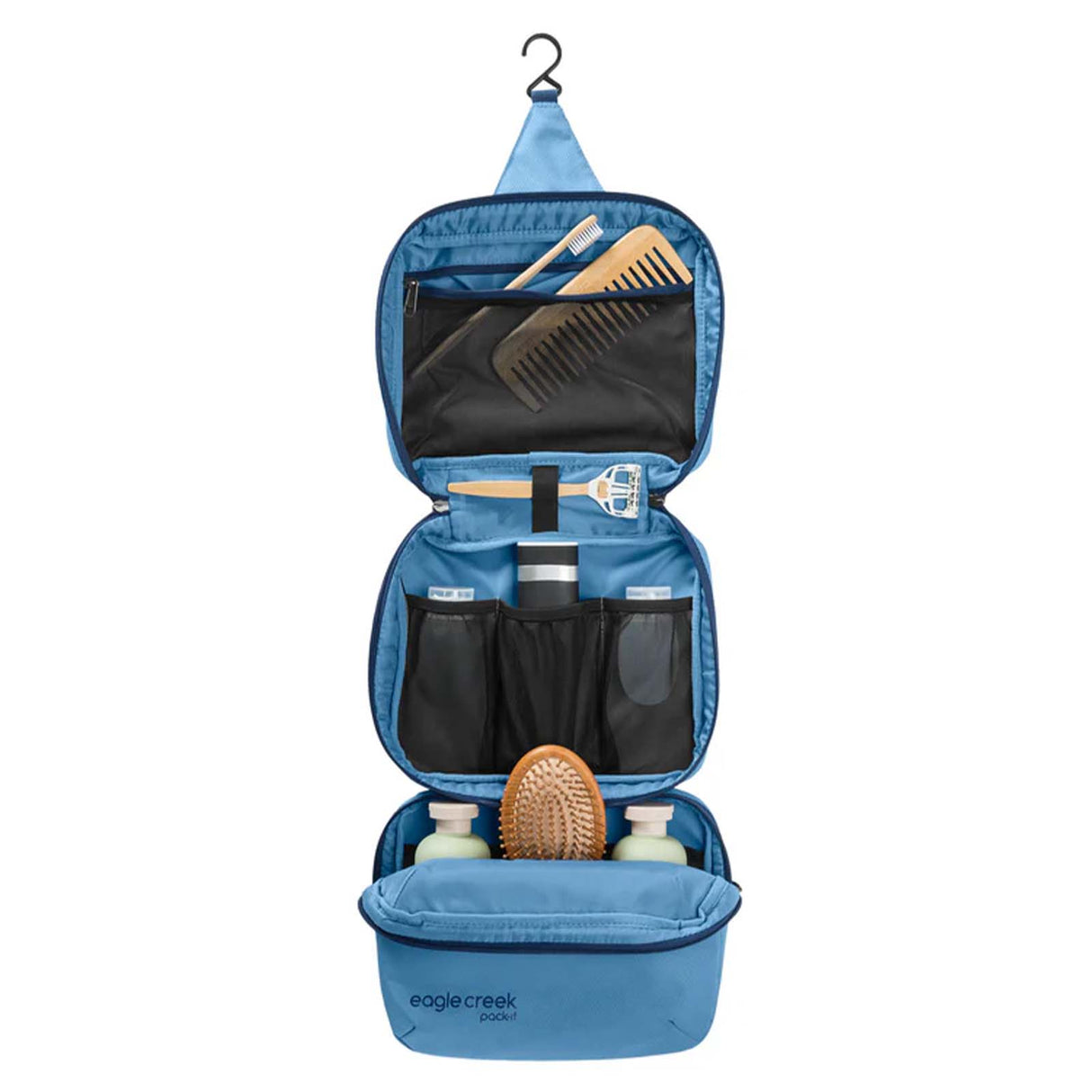 Pack-It-24-Trifold-Toiletry-Kit-Blue-Dawn-Open