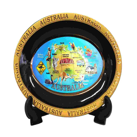 Plate-6-Inch-Green-Map-Of-Australia