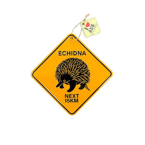Road-Sign-Metal-Echidna