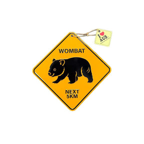 Road-Sign-Metal-Wombat