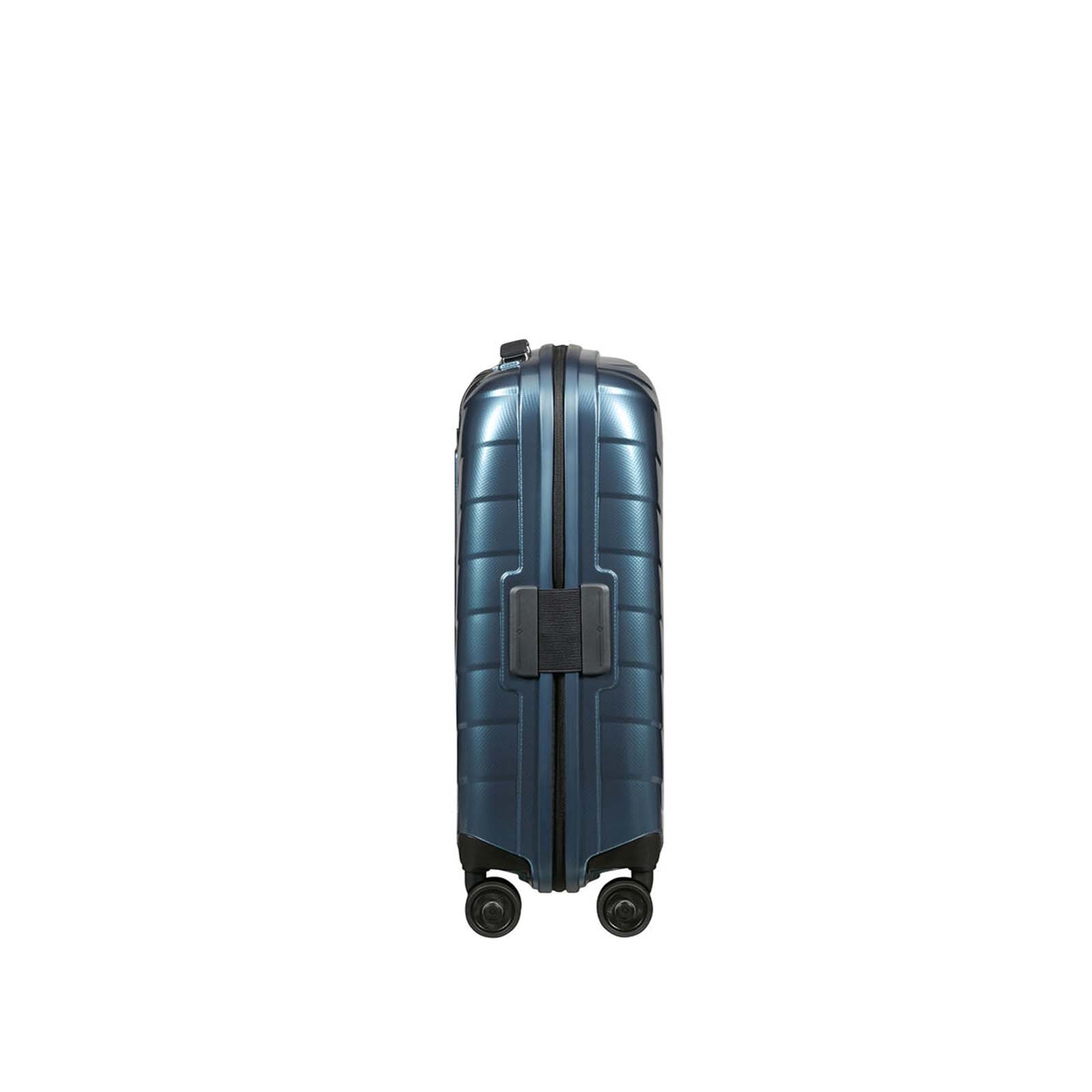 Samsonite-Attrix-55cm-Suitcase-Steel-Blue-Side