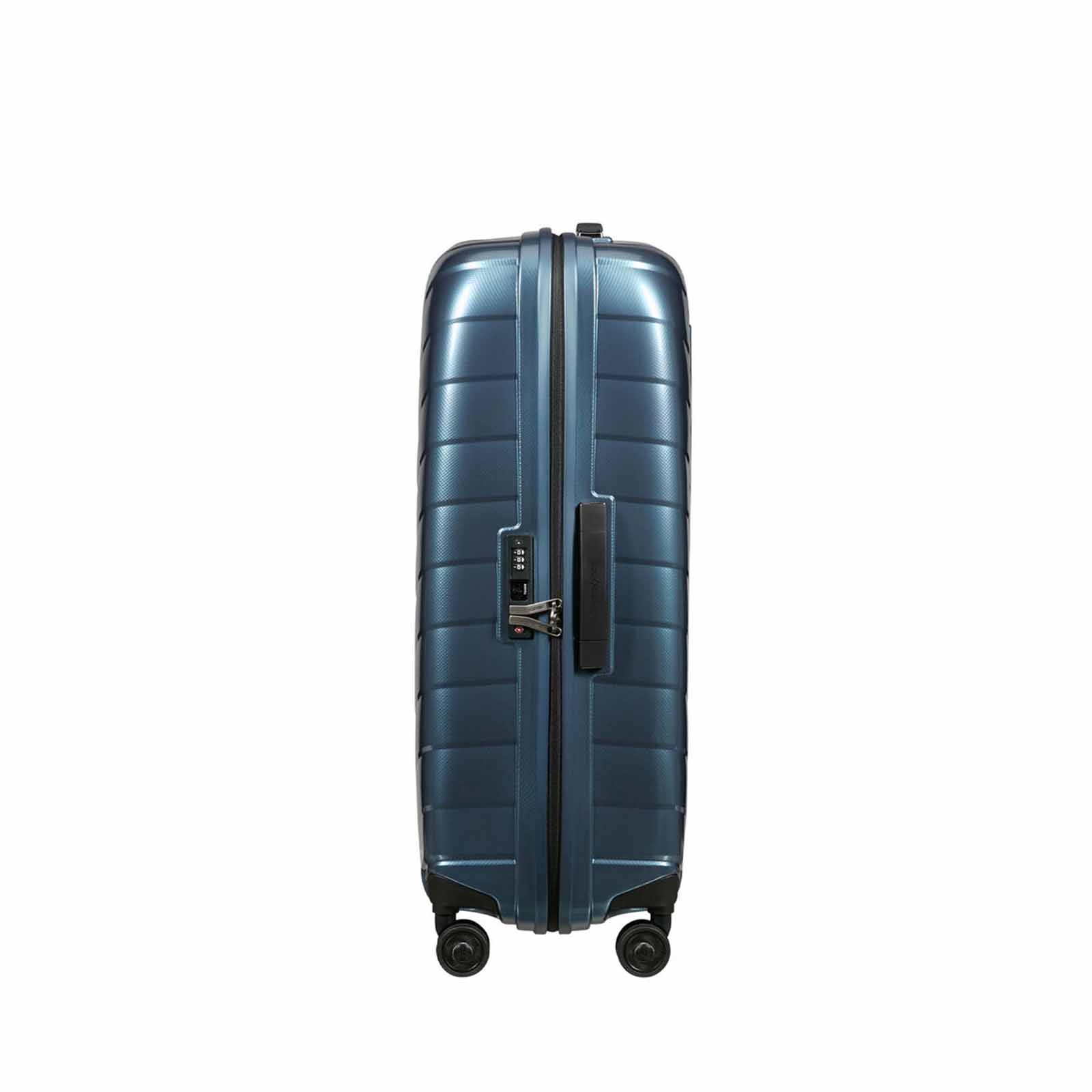 Samsonite-Attrix-75cm-Suitcase-Steel-Blue-Lock