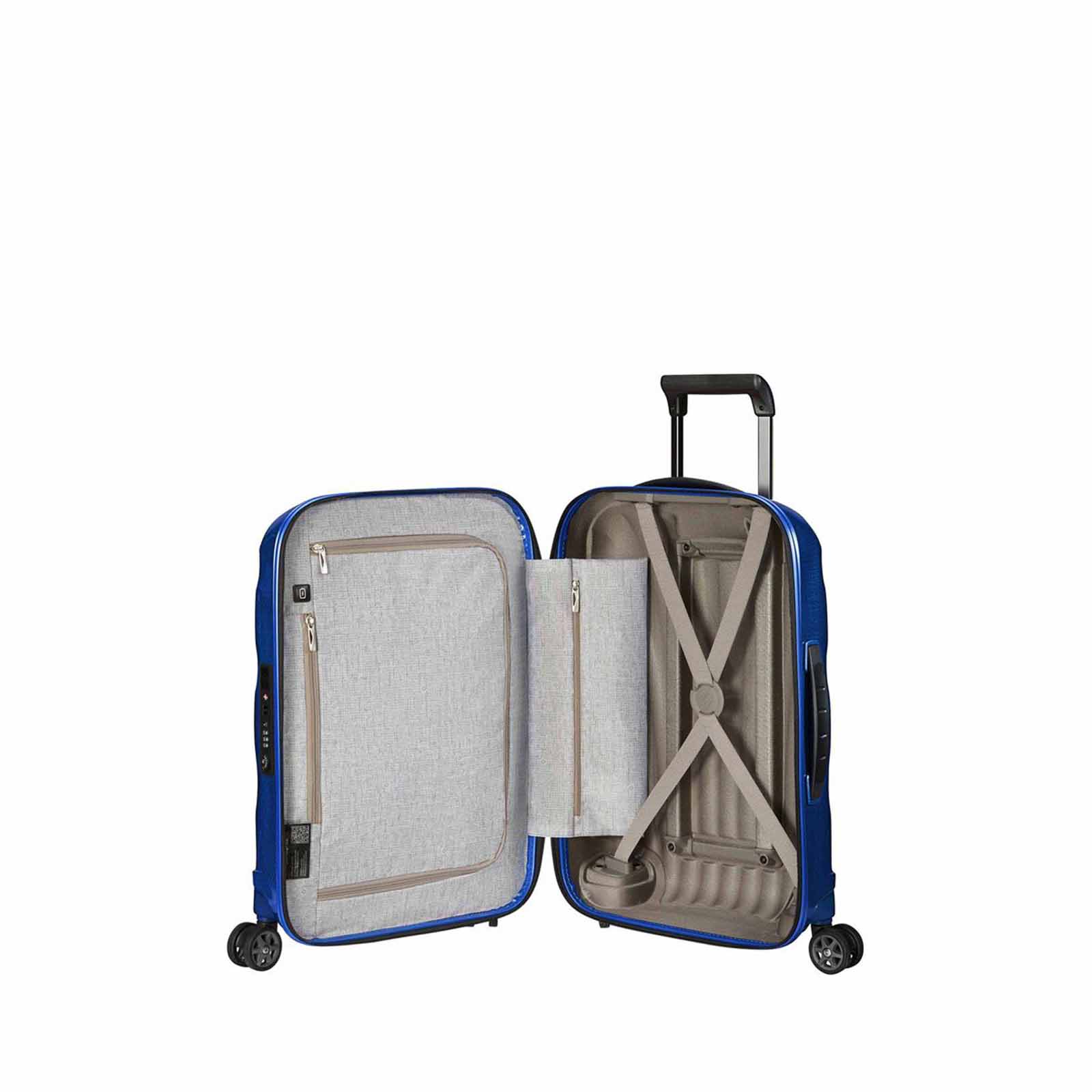 Samsonite-C-Lite-55cm-Suitcase-Deep-Blue-Open