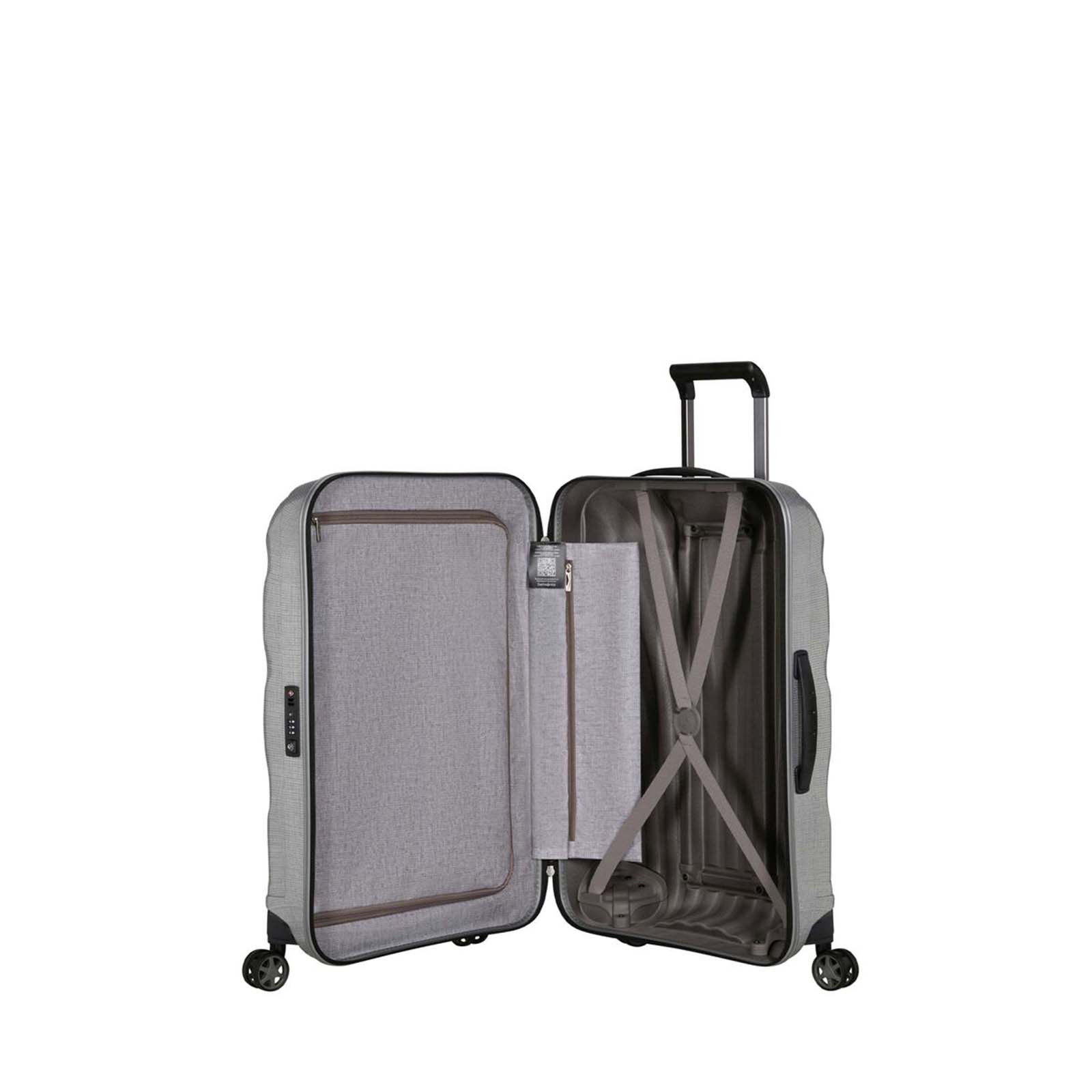 Samsonite-C-Lite-69cm-Suitcase-Aluminium-Open