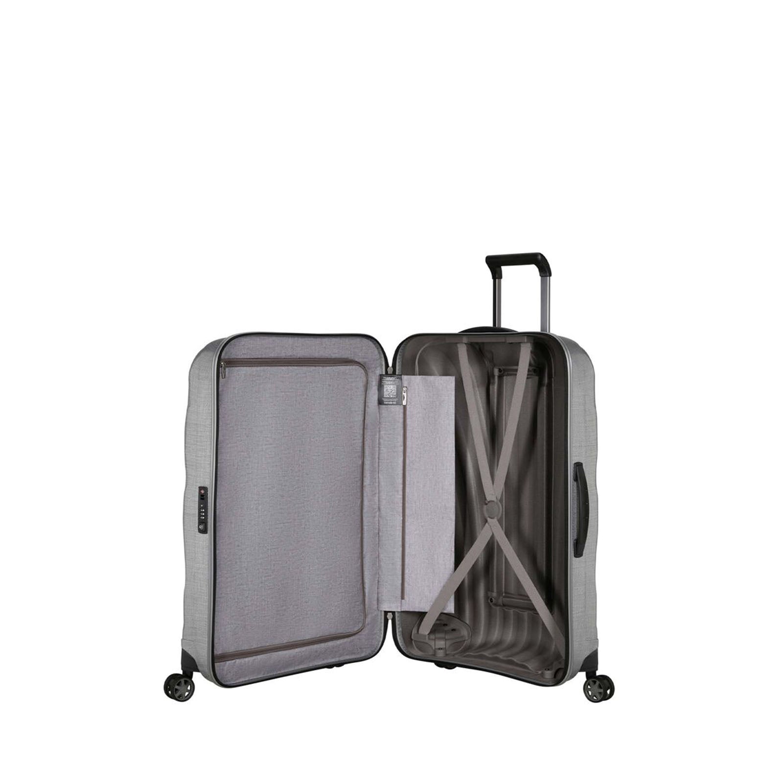 Samsonite-C-Lite-75cm-Suitcase-Aluminium-Open
