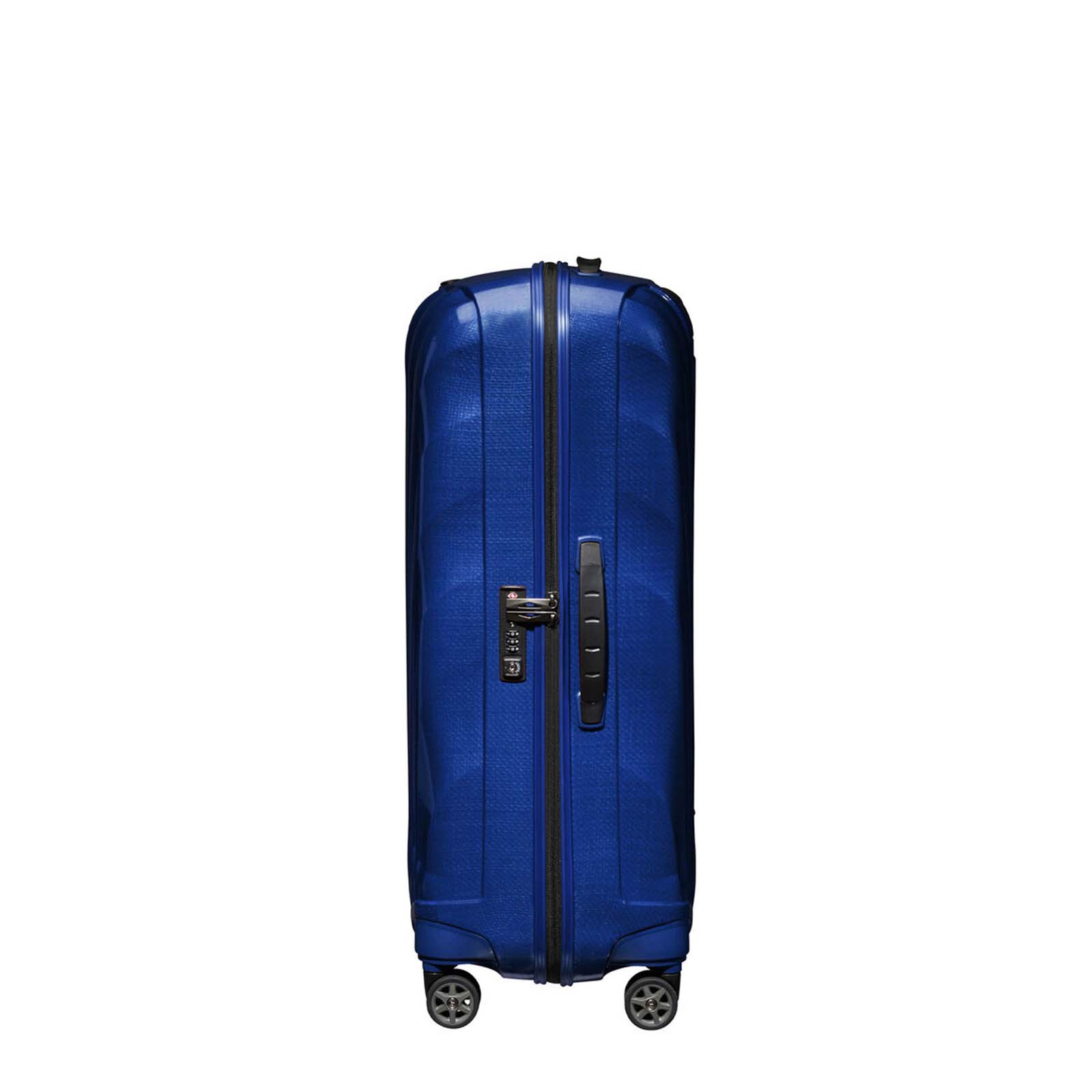 Samsonite-C-Lite-75cm-Suitcase-Deep-Blue-Side-Handle