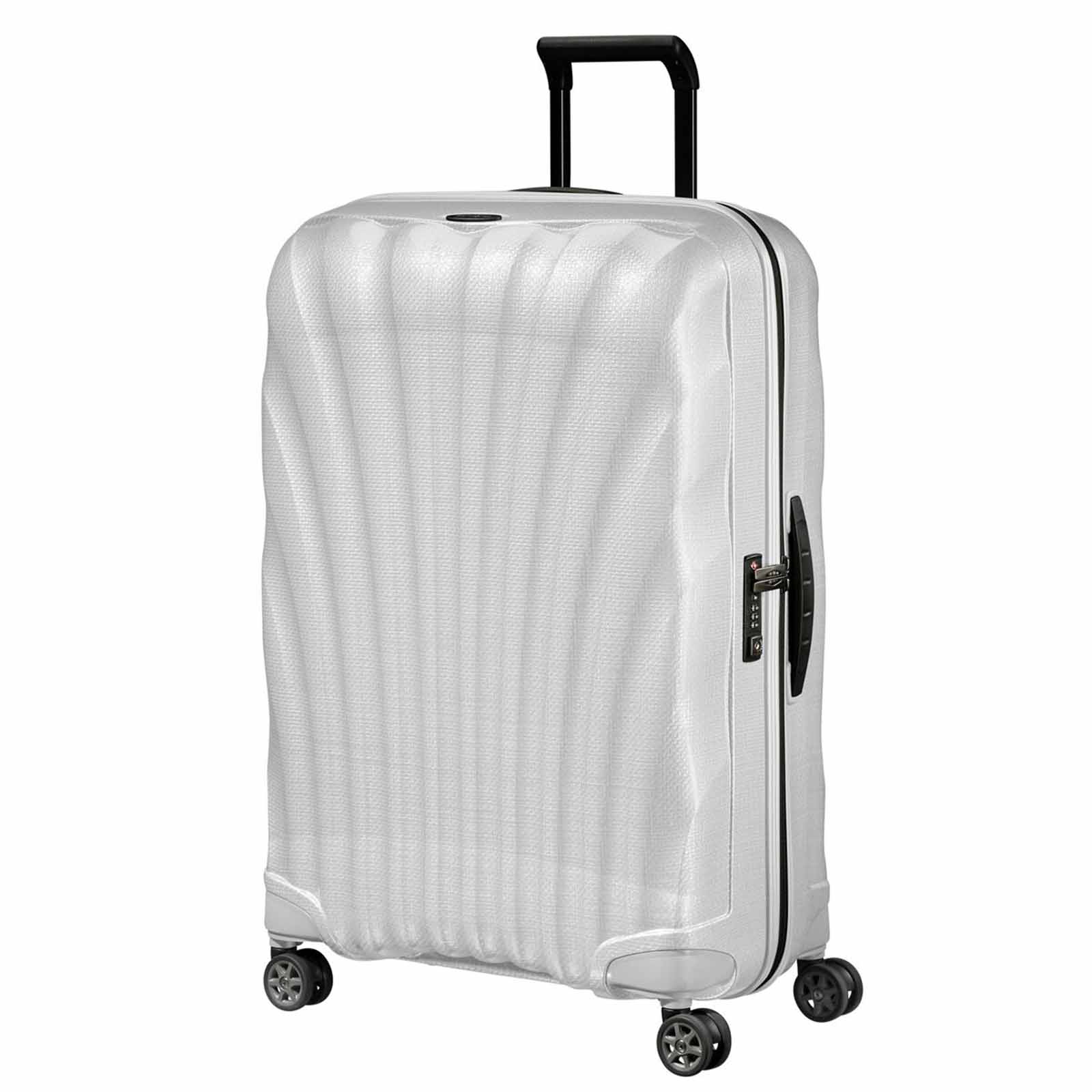 Samsonite-C-Lite-75cm-Suitcase-Midnight-Off-White-Front-Angle