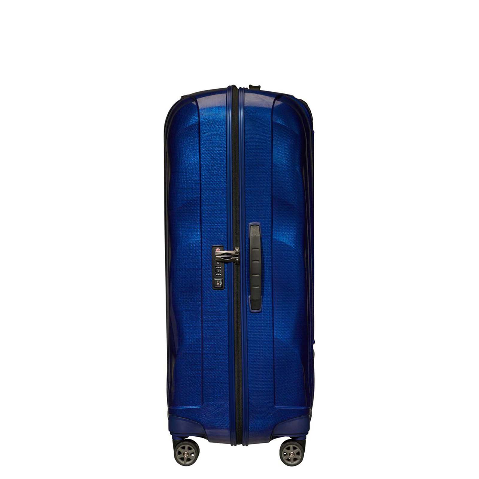Samsonite-C-Lite-81cm-Suitcase-Deep-Blue-Side-Handle