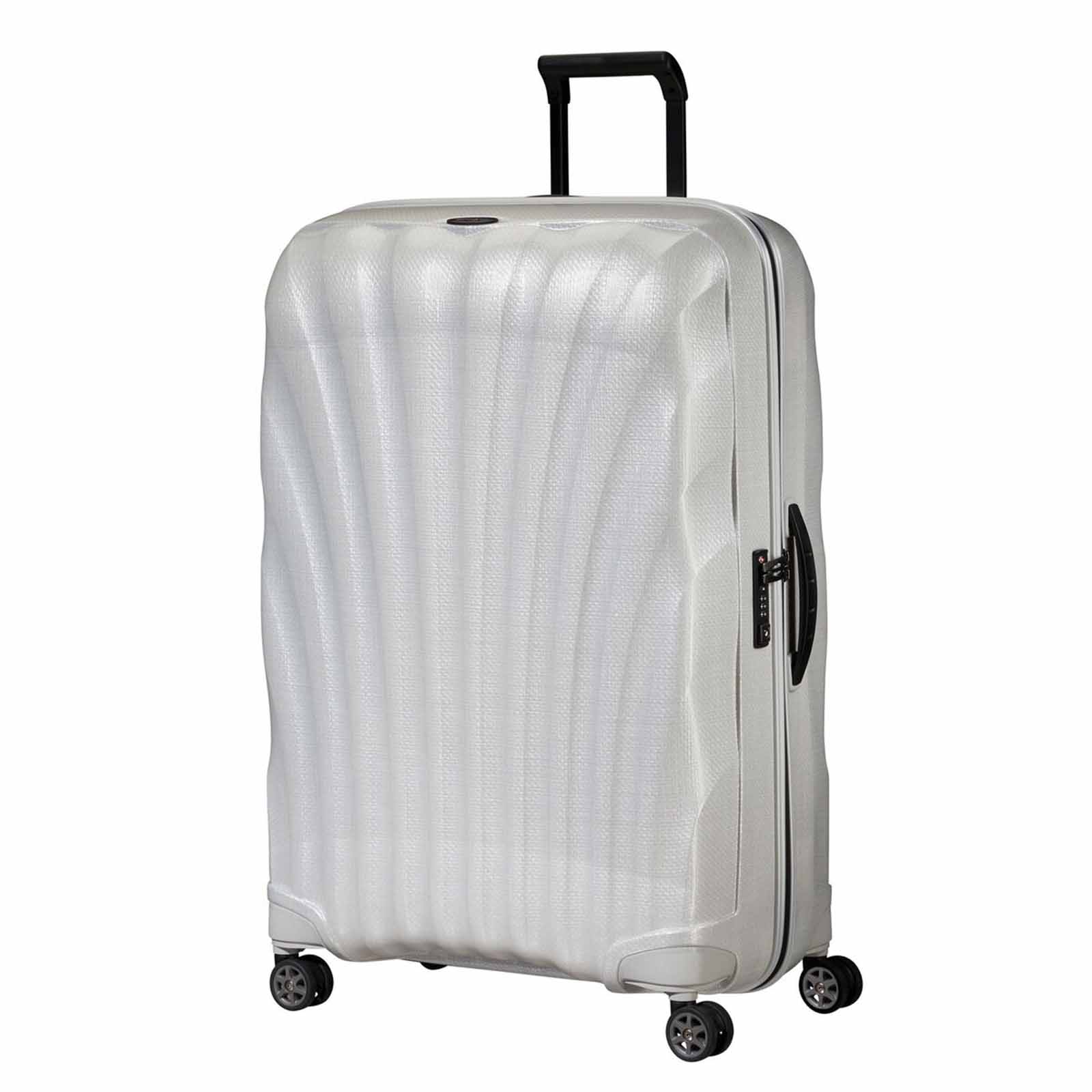 Samsonite-C-Lite-81cm-Suitcase-Midnight-Off-White-Front-Angle