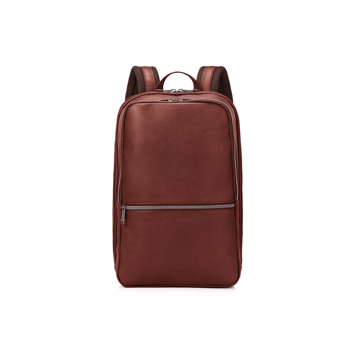 Samsonite-Classic-Leather-14-Inch-Laptop-Backpack-Mahogany-Front