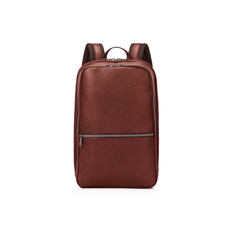 Samsonite-Classic-Leather-14-Inch-Laptop-Backpack-Mahogany-Front