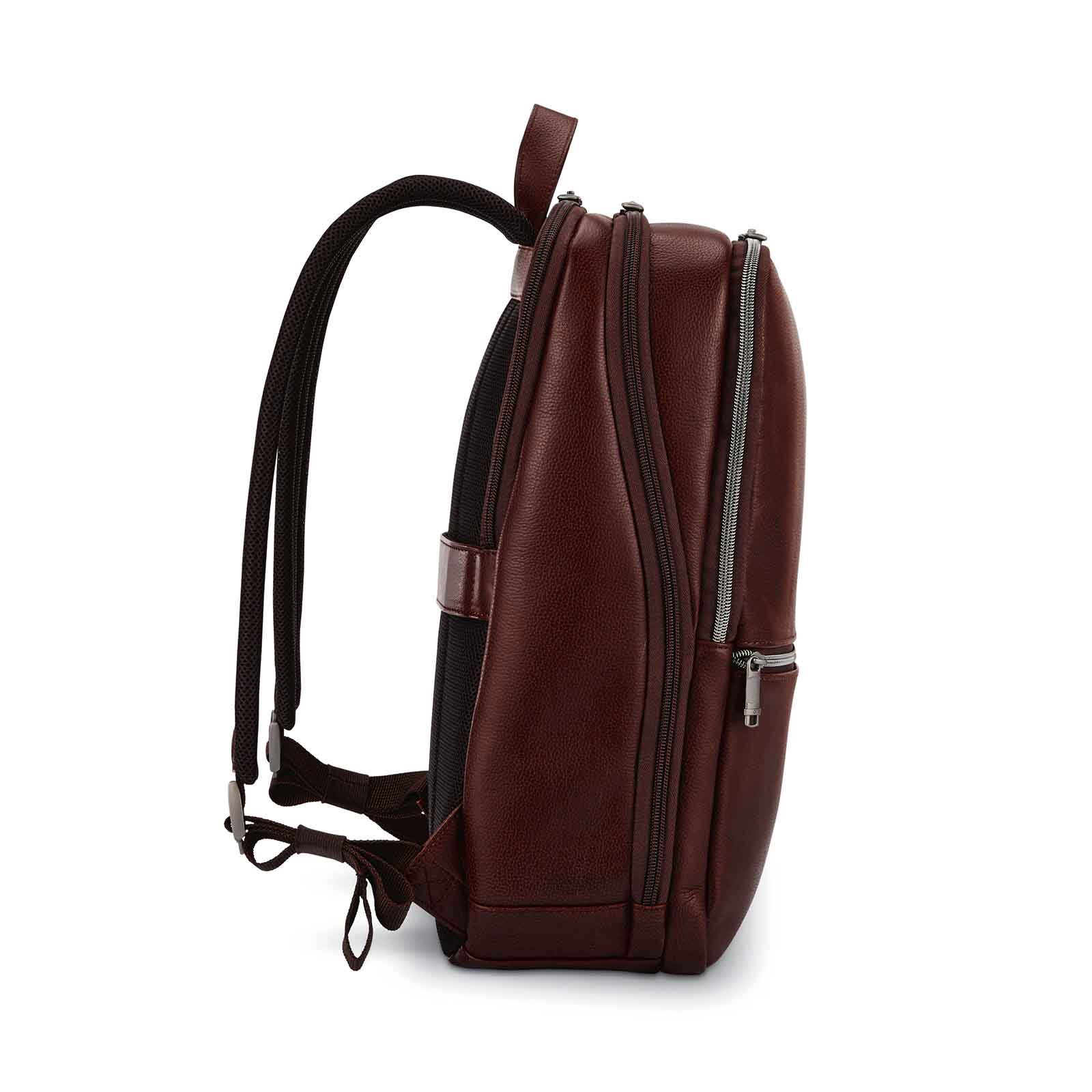 Samsonite-Classic-Leather-14-Inch-Laptop-Backpack-Mahogany-Side