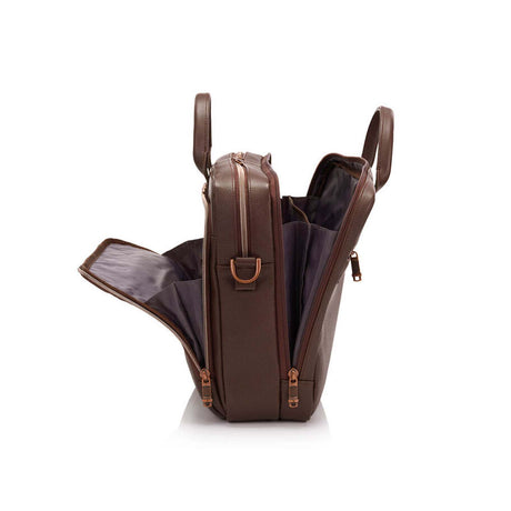 Samsonite-Classic-Leather-15-Inch-Top-Loader-Chocolate-Open