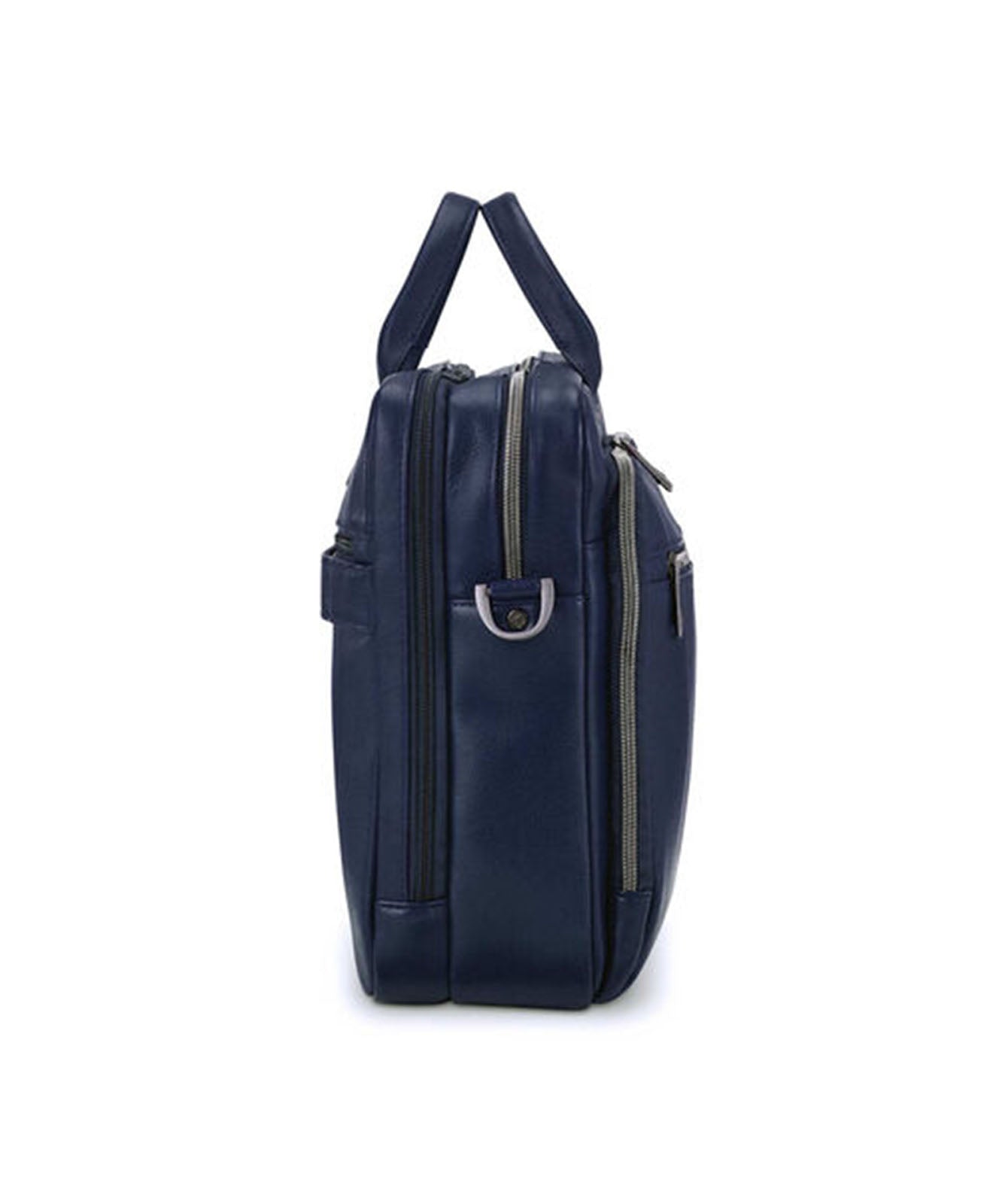 Samsonite-Classic-Leather-15.6-Inch-Top-Loader-Navy-Side