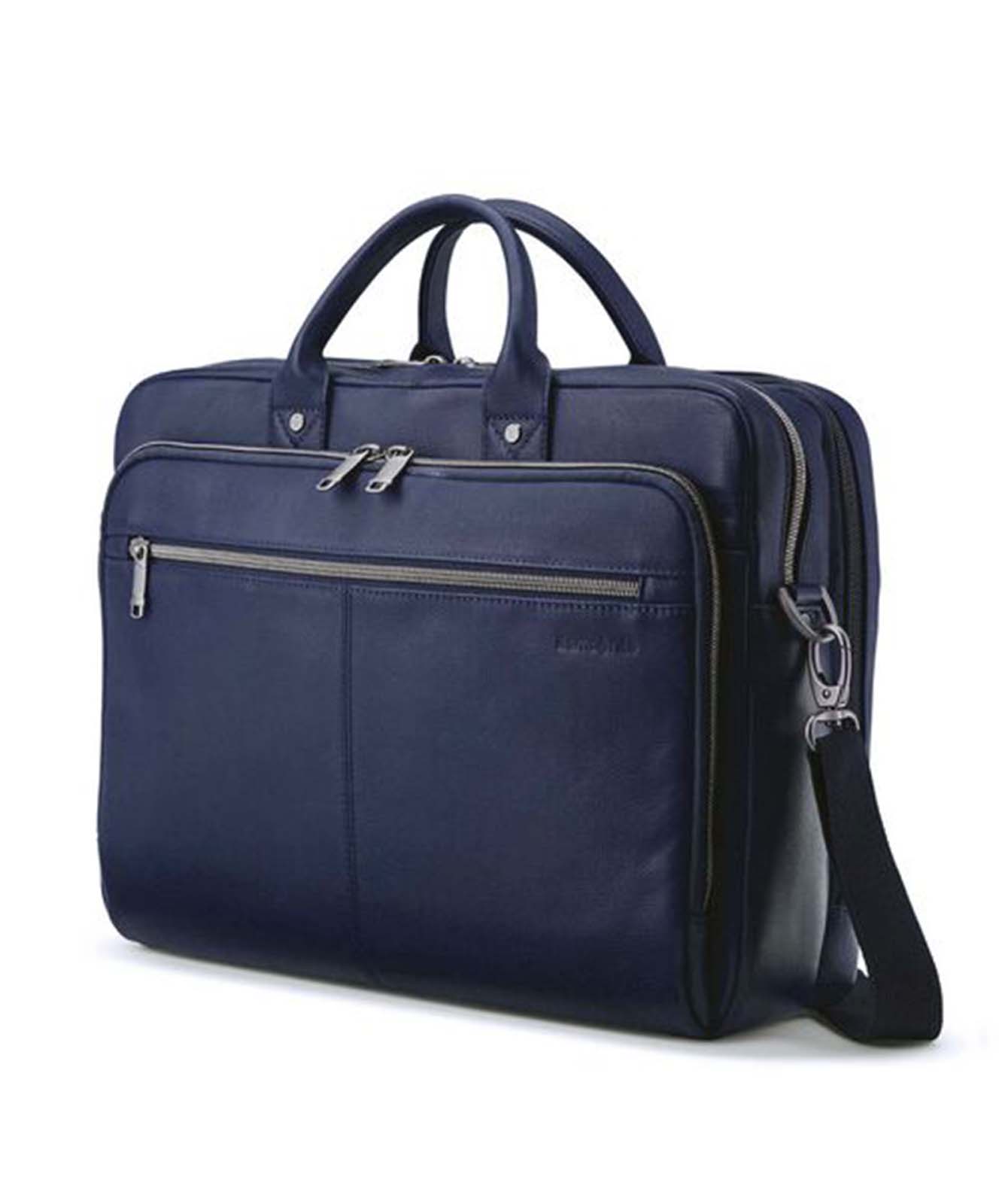 Samsonite-Classic-Leather-15.6-Inch-Top-Loader-Navy-Strap