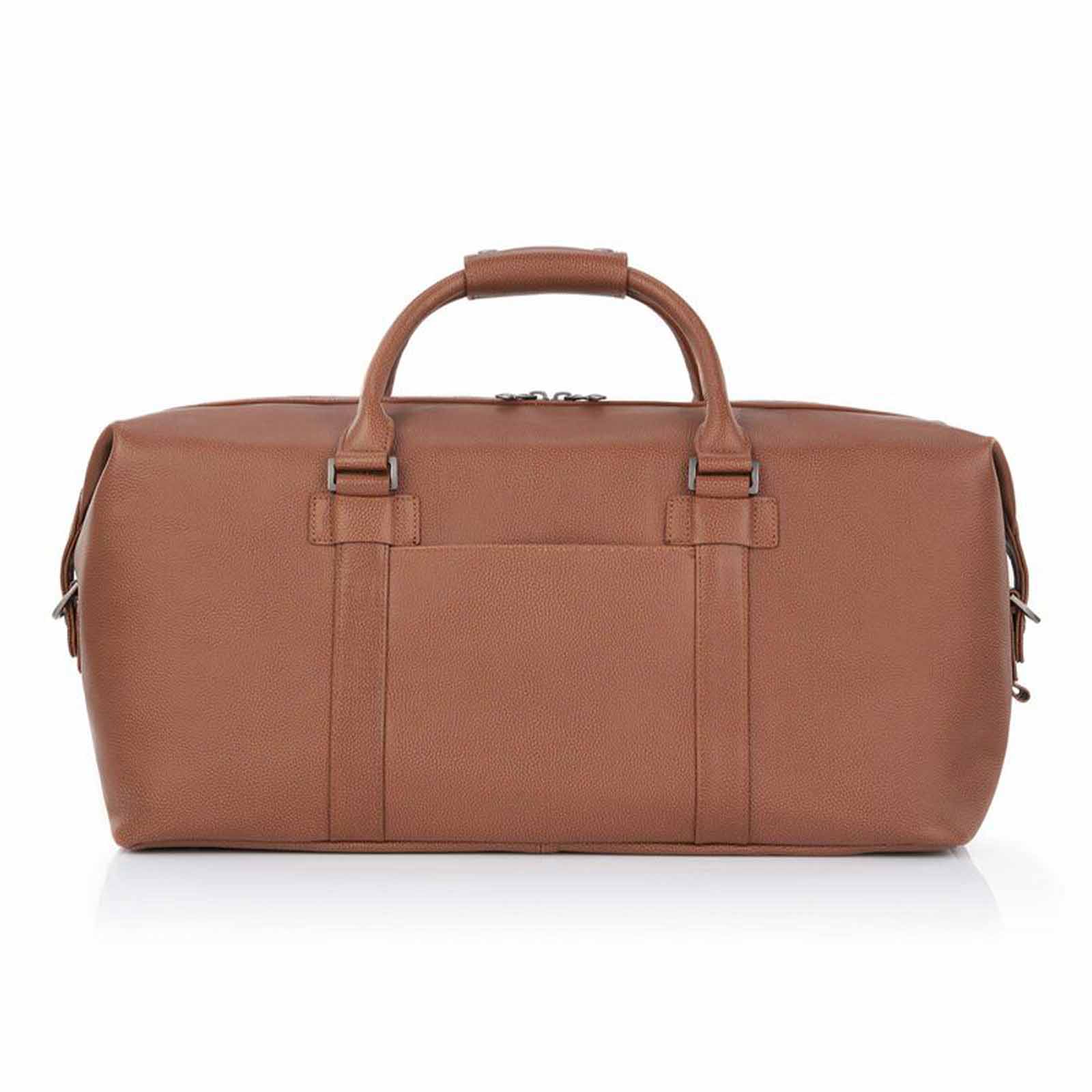 Samsonite-Classic-Leather-Carry-On-Duffle-Cognac-Front
