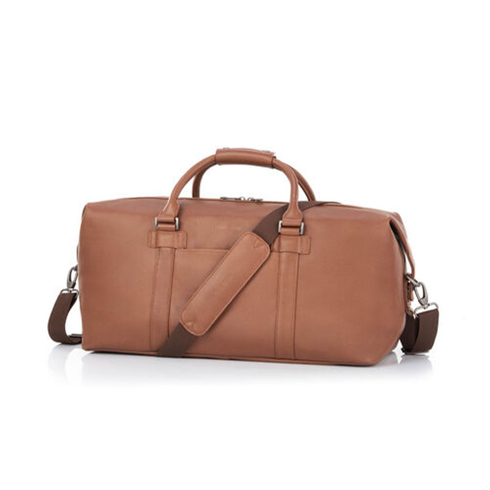 Samsonite-Classic-Leather-Carry-On-Duffle-Cognac-Shoulder-Strap