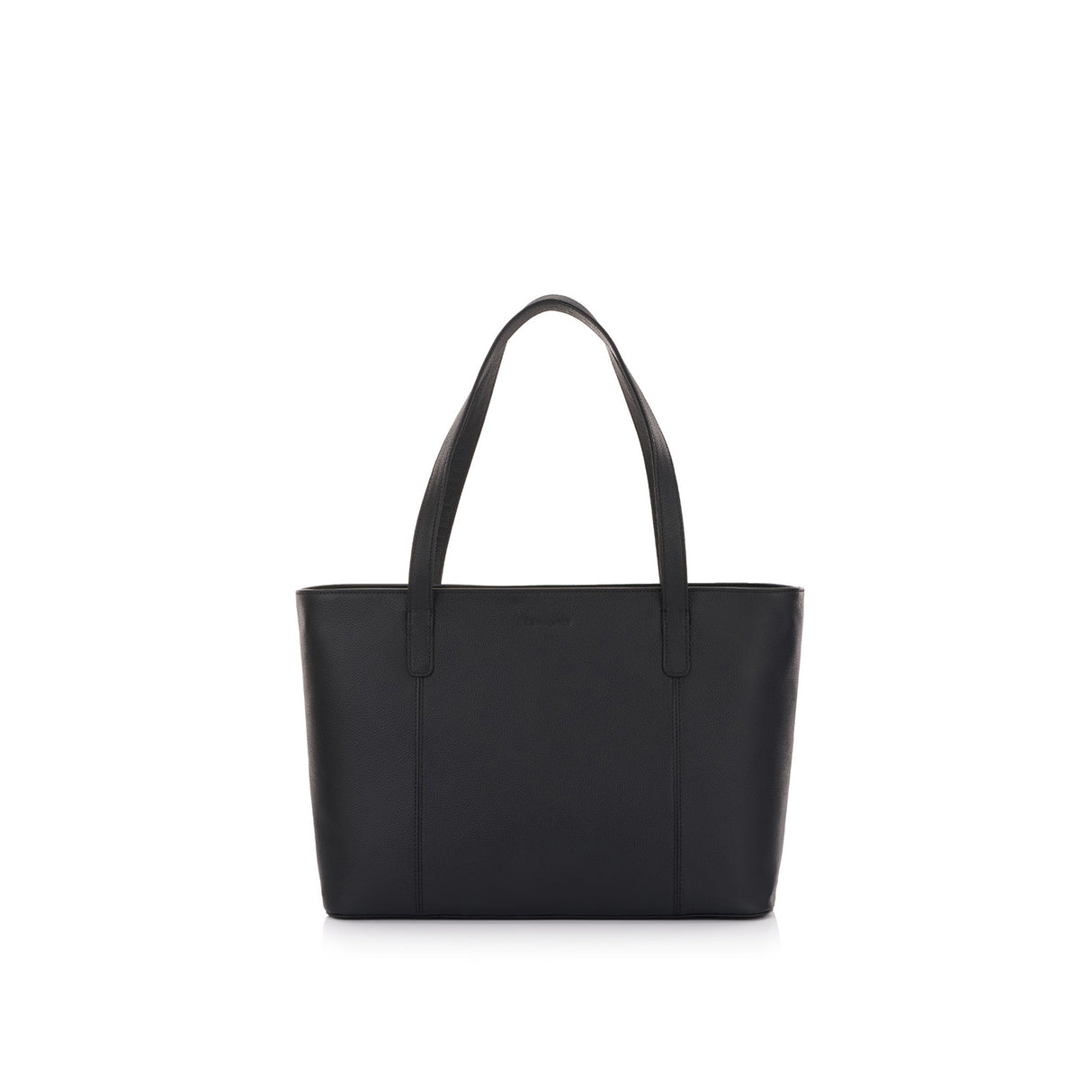 Samsonite-Classic-Leather-City-Tote-15-Inch-Laptop-Black-Front