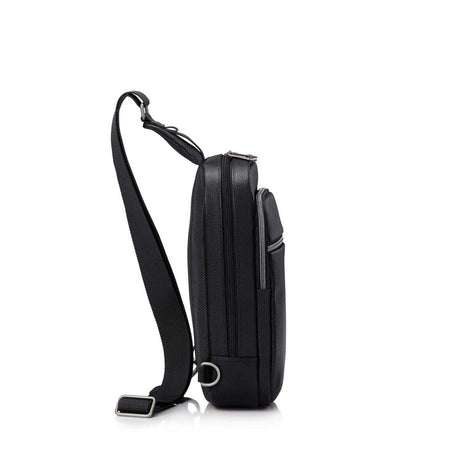 Samsonite-Classic-Leather-Sling-Bag-Black-Side