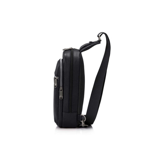 Samsonite-Classic-Leather-Sling-Bag-Black-Side2