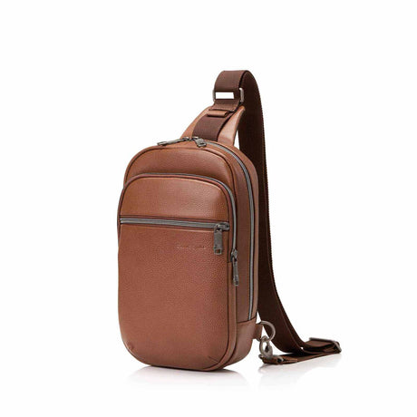Samsonite-Classic-Leather-Sling-Bag-Cognac-Angle