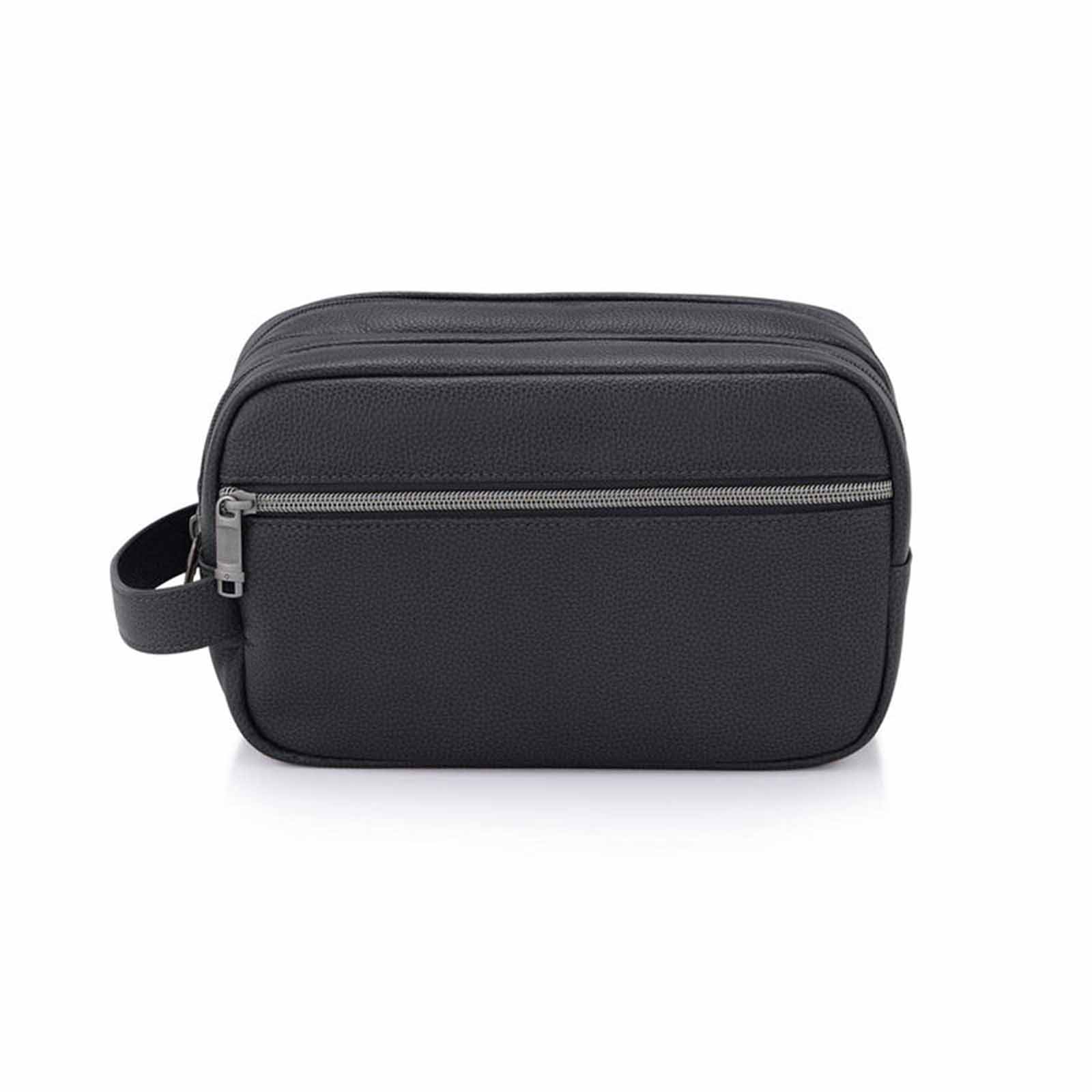 Samsonite-Classic-Leather-Toiletry-Kit-Black-Front