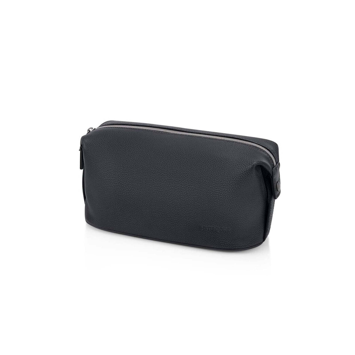 Samsonite-Classic-Leather-Wash-Bag-Black-Angle