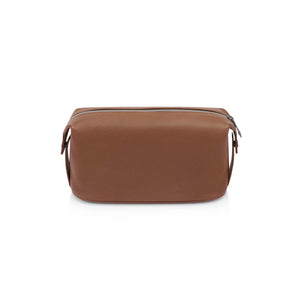 Samsonite-Classic-Leather-Wash-Bag-Cognac-Front