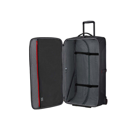Samsonite-Ecodiver-79cm-Wheeled-Duffel-Black-Open