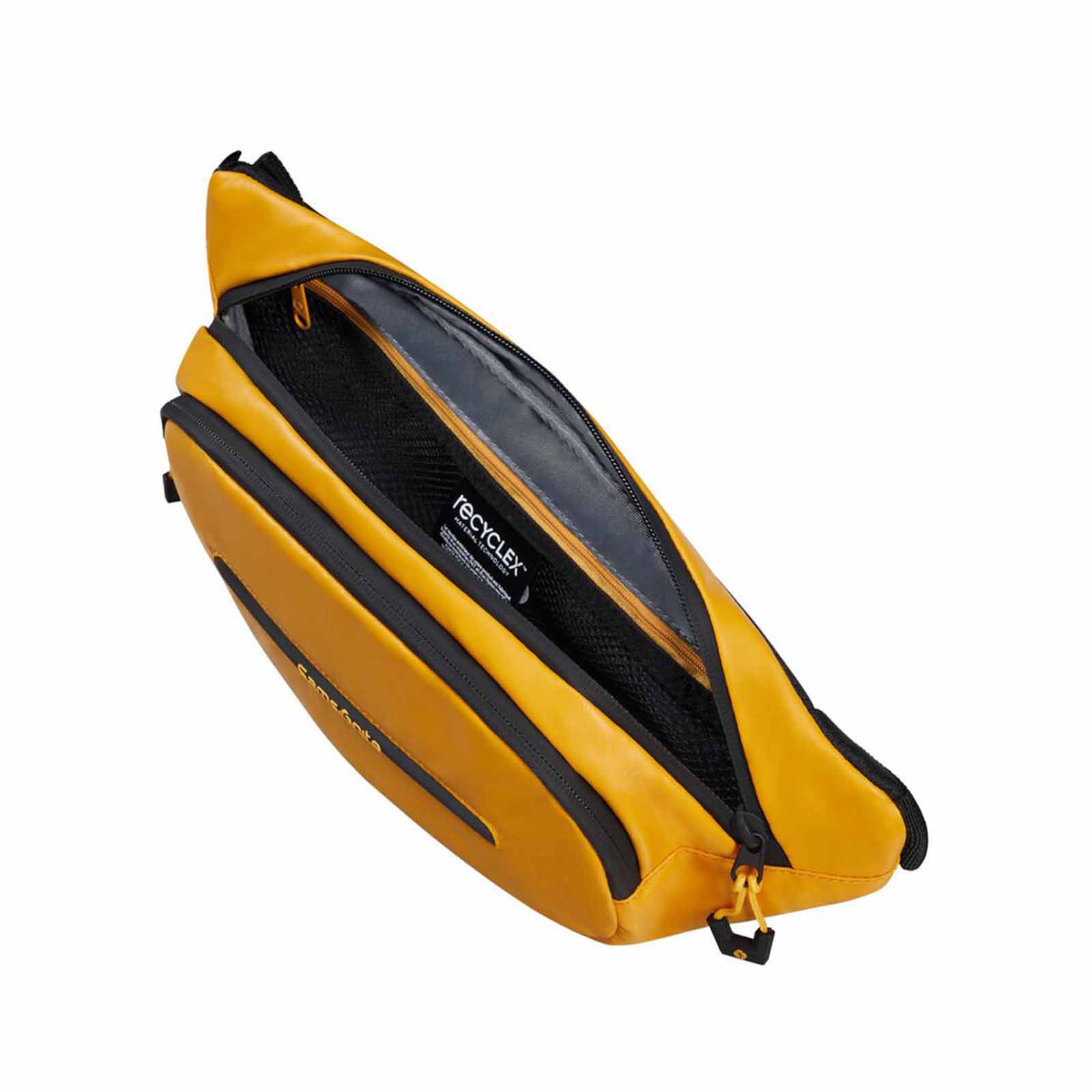 Samsonite-Ecodiver-Waist-Bag-Yellow-Open