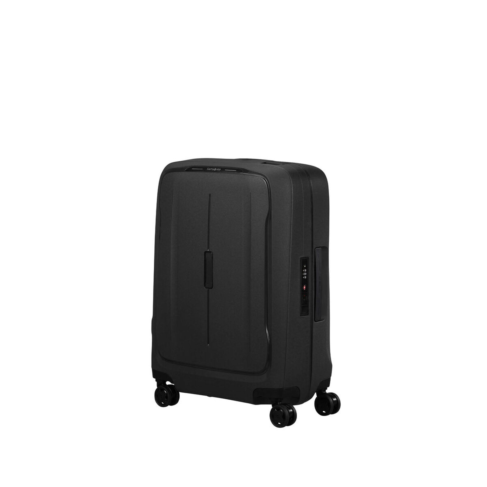 Samsonite-Essens-55cm-Carry-On-Suitcase-Graphite-Front-Angle