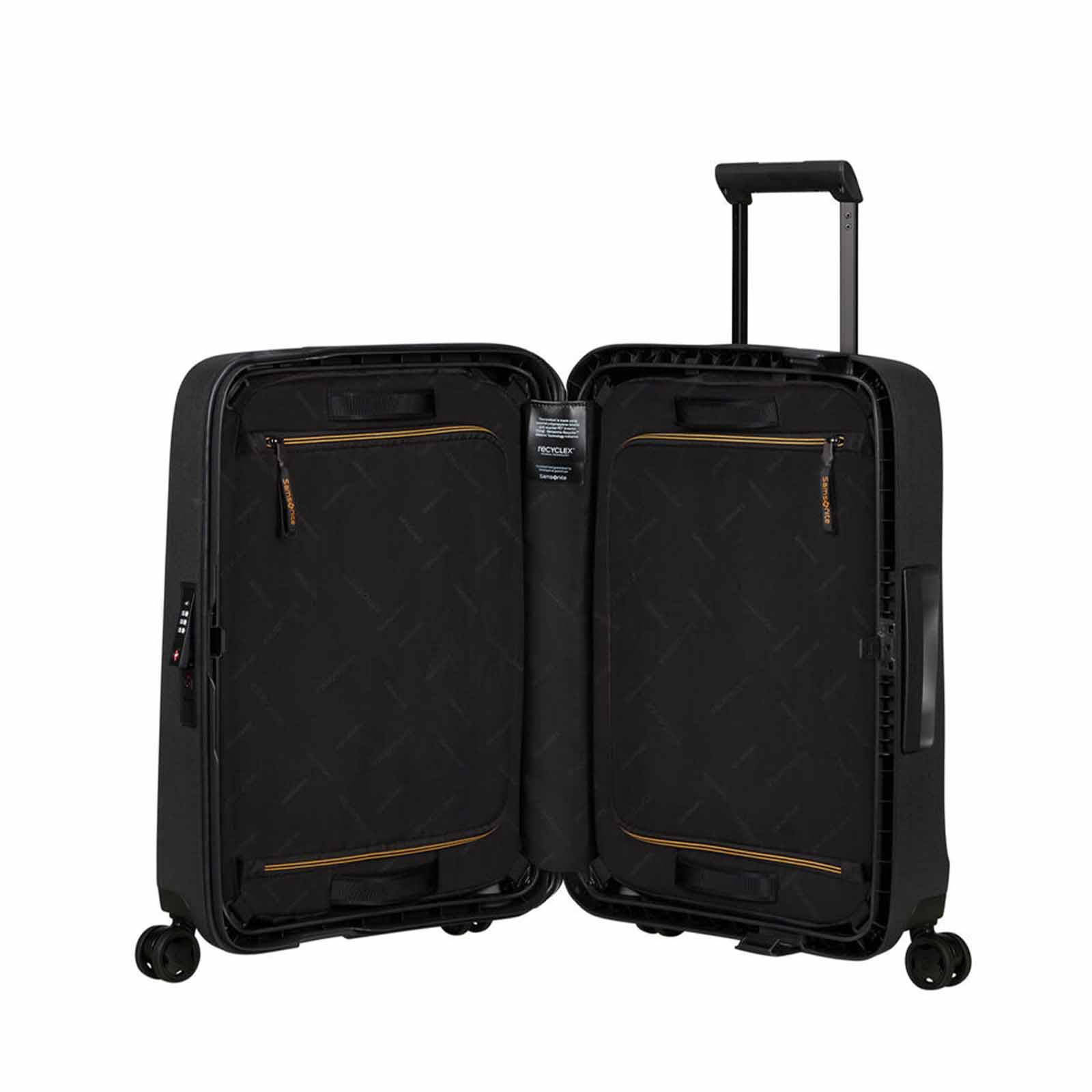 Samsonite-Essens-75cm-Suitcase-Graphite-Open
