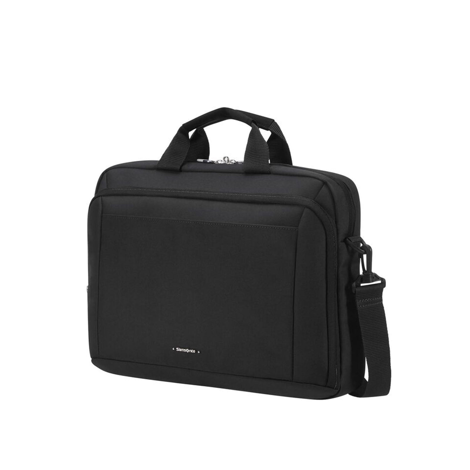 Samsonite-Guardit-Classy-15-Inch-Laptop-Bailhandle-Black-Front-Angle
