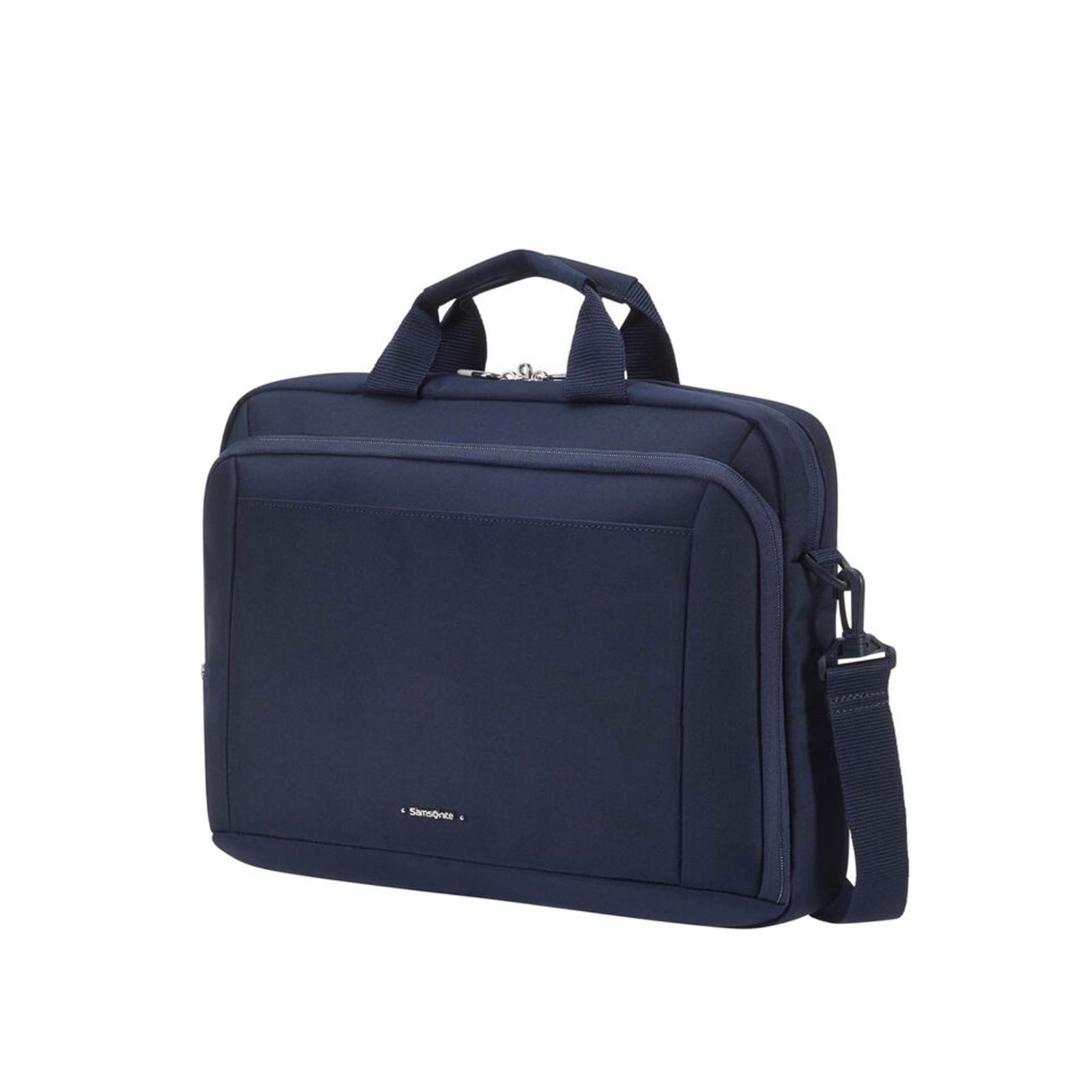 Samsonite-Guardit-Classy-15-Inch-Laptop-Bailhandle-Midnight-Blue-Front-Angle