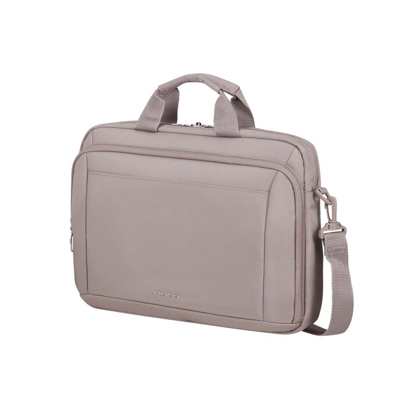 Samsonite-Guardit-Classy-15-Inch-Laptop-Bailhandle-Stone-Grey-Front-Angle