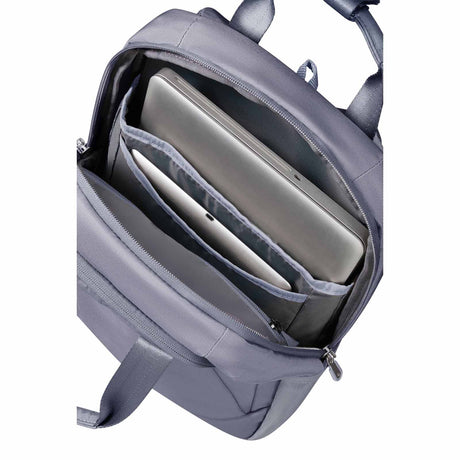 Samsonite-Guardit-Classy-2-Backpack-With-Handles-Storm-Blue-Open-Laptop