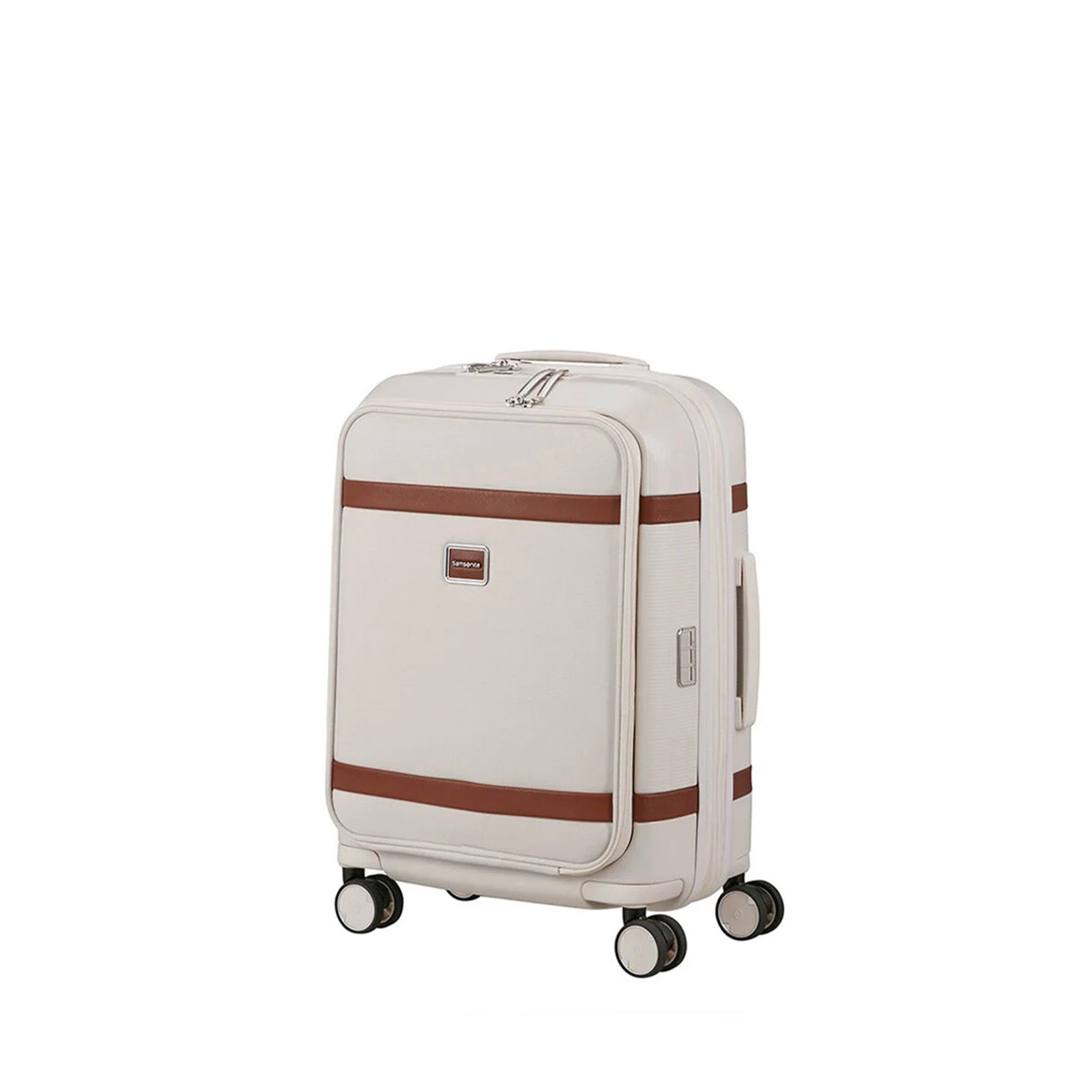 Samsonite-Image-55cm-Suitcase-Ivory-Angle