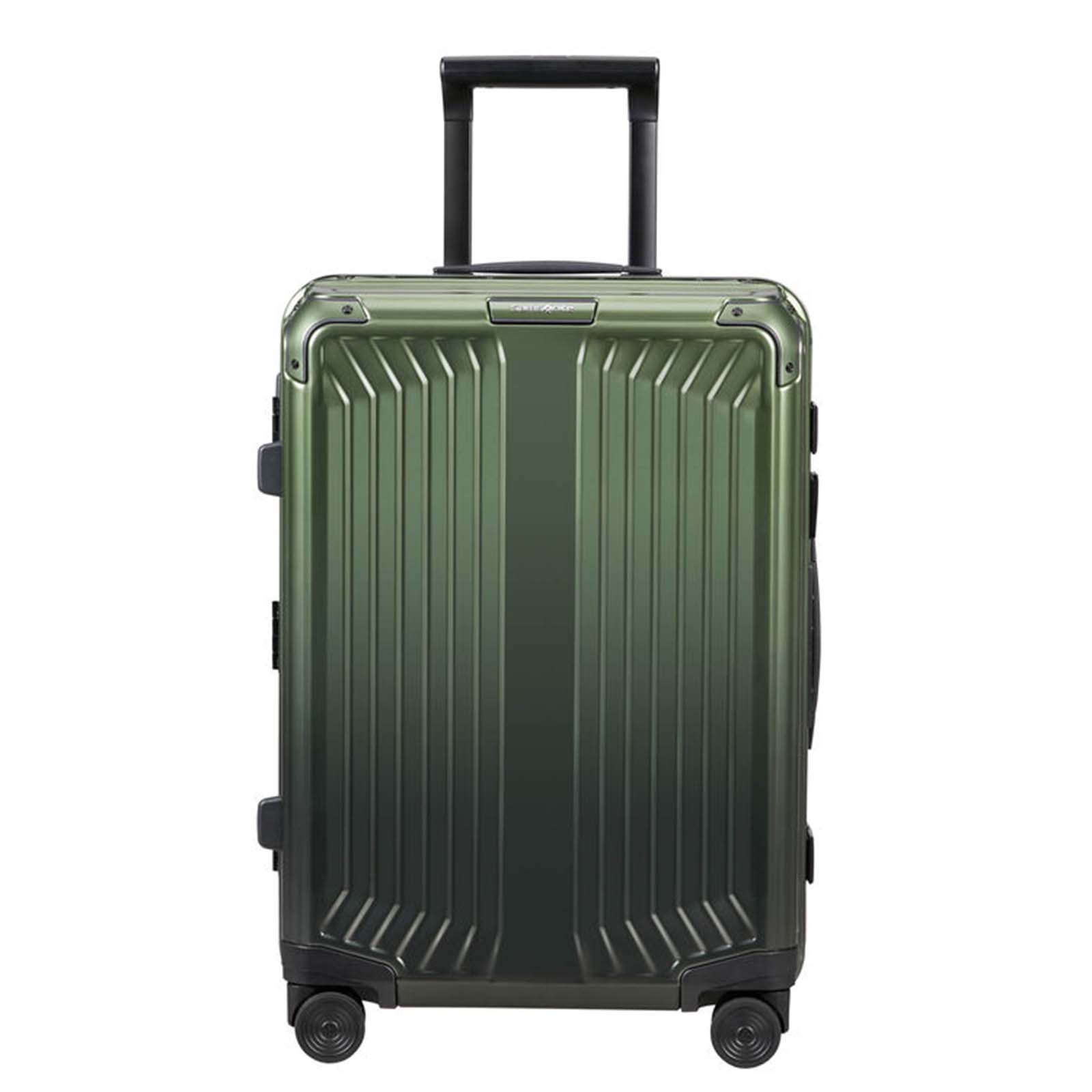 Samsonite-Lite-Box-Alu-55cm-Suitcase-Gradient-Green-Front