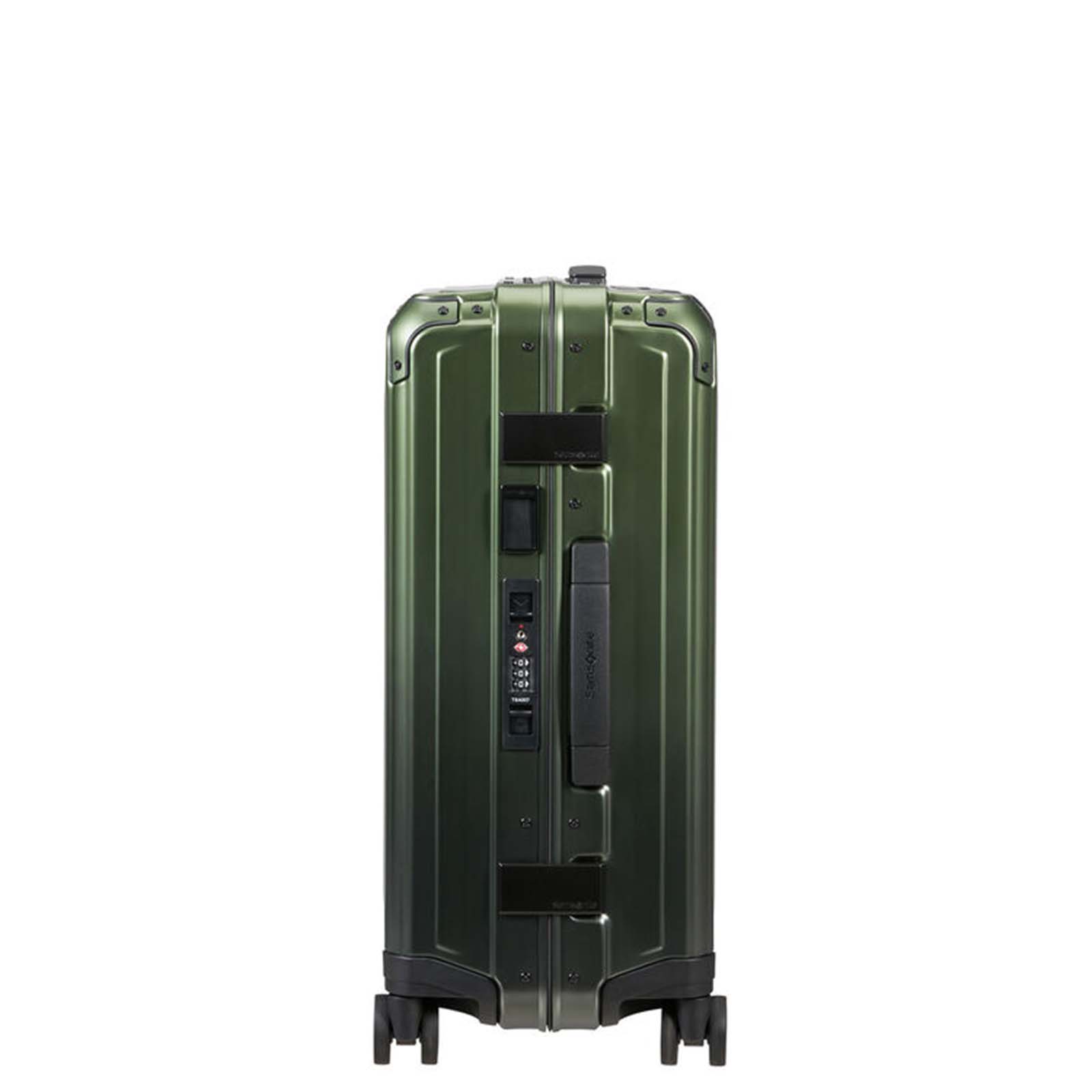 Samsonite-Lite-Box-Alu-55cm-Suitcase-Gradient-Green-Handle