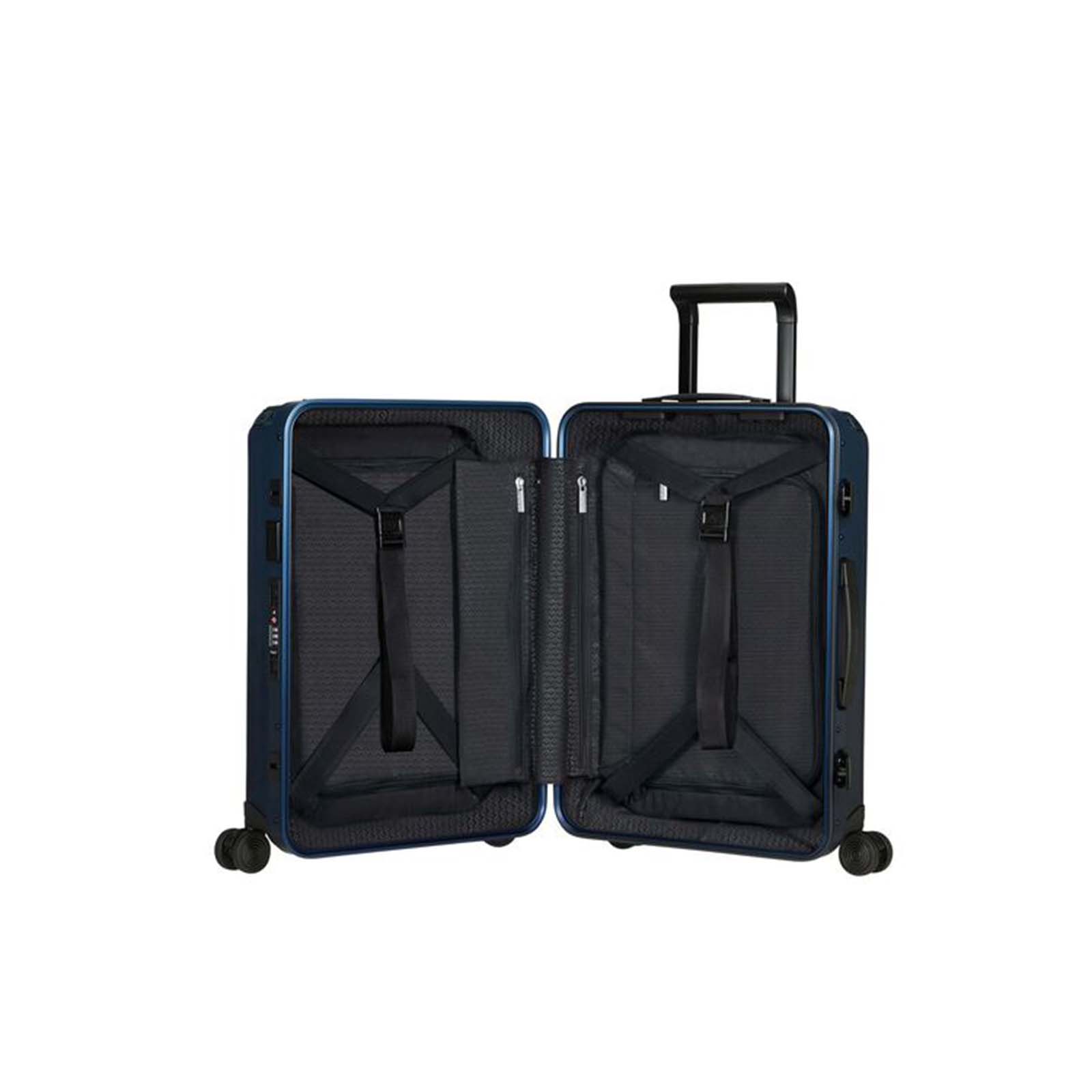 Samsonite-Lite-Box-Alu-55cm-Suitcase-Gradient-Midnight-Open