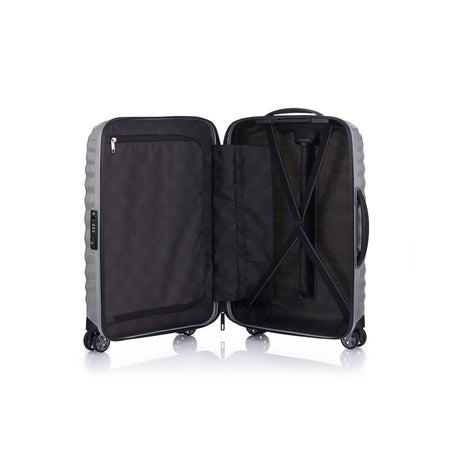 Samsonite-Lite-Shock-Sport-55cm-Suitcase-Silver-Open