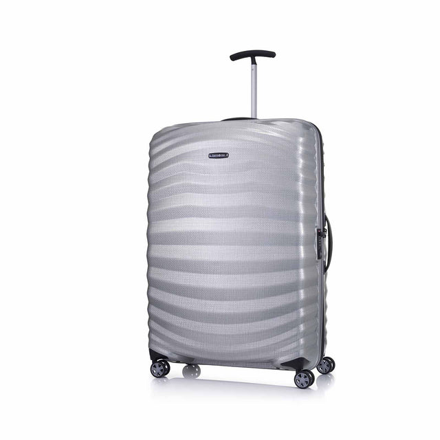 Samsonite-Lite-Shock-Sport-81cm-Suitcase-Silver-Front-Angle