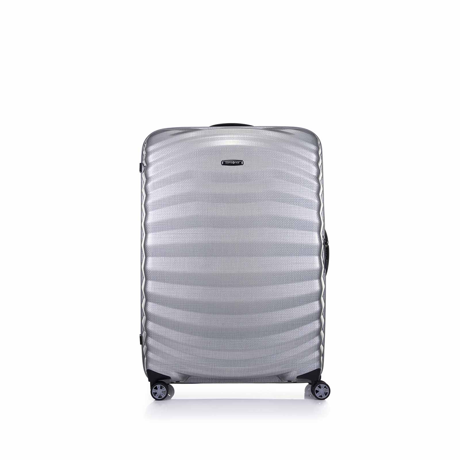 Samsonite-Lite-Shock-Sport-81cm-Suitcase-Silver-Front