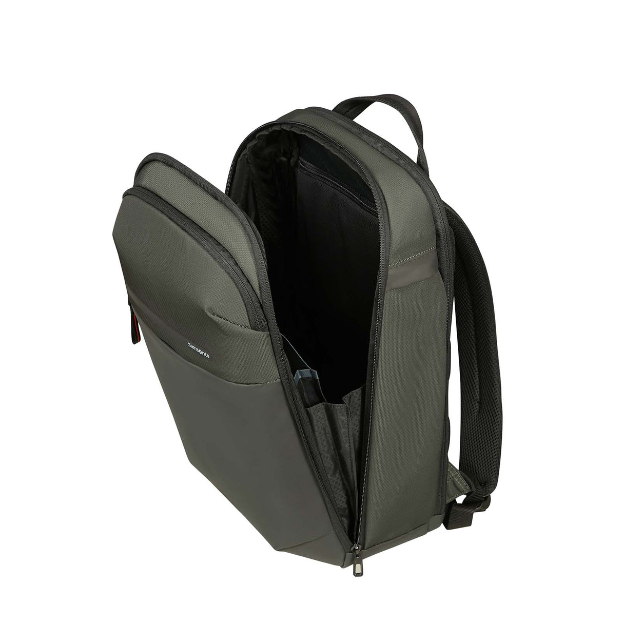 Samsonite-Moderny-15-Inch-Laptop-Backpack-Green-Open