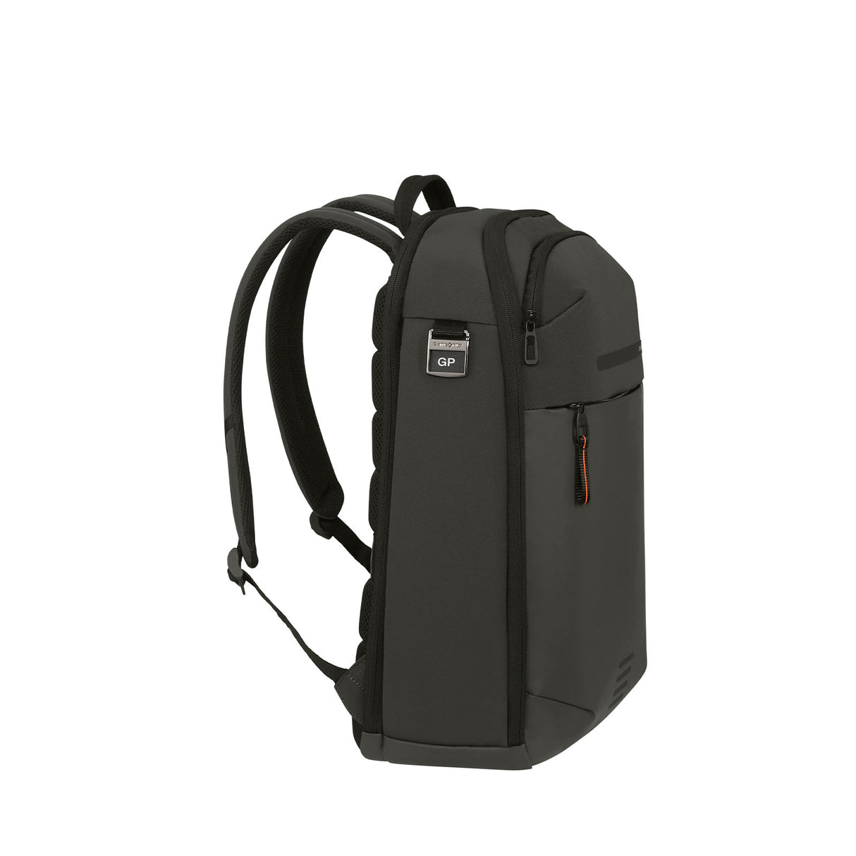 Dark Green backpack with a visible brand logo on a white background