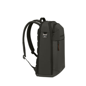 Dark Green backpack with a visible brand logo on a white background
