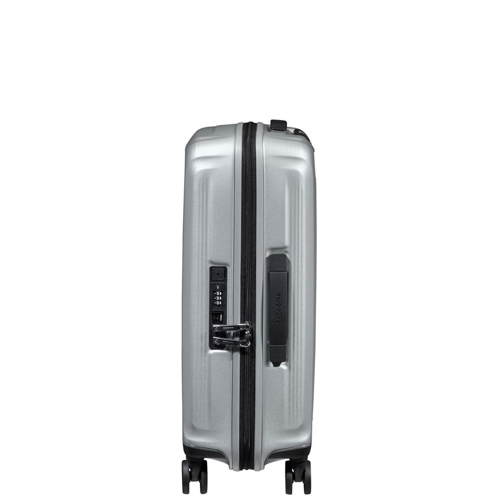 Samsonite-Nuon-55cm-Carry-On-Suitcase-Matt-Silver-Handle